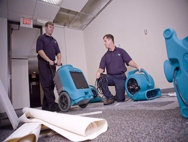 wet carpet drying